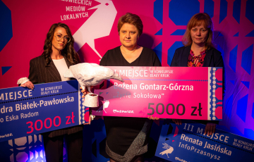 Sandra Białek-Pawłowska z nagrodą w konkursie dziennikarskim „Biały Kruk”